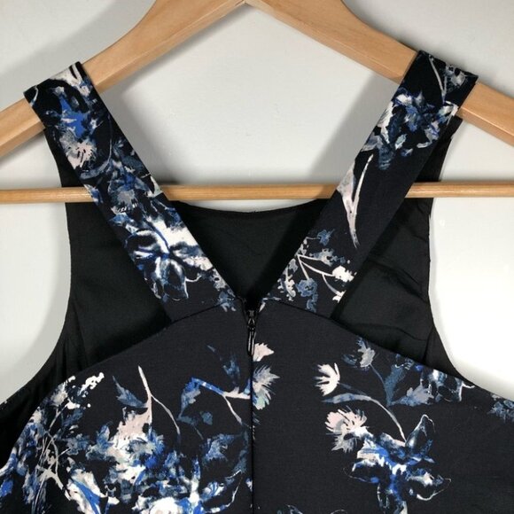 PARKER Felicity Dress in Myrtle Peplum Waist Dark Floral Size Small - Picture 9 of 11